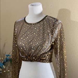 Sheer gold star shirt!